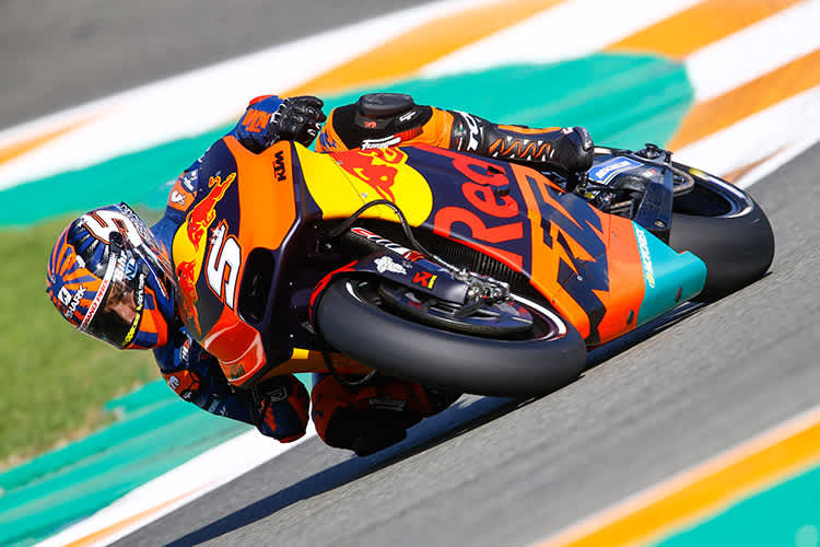 Johann Zarco beim Debüt auf der KTM RC16