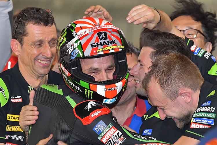 Jubel bei Tech3 – Zarco auf Platz 1