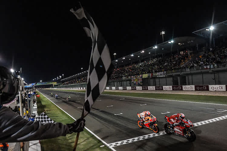 Knappe Entscheidung: Dovizioso gewinnt vor Marc Márquez