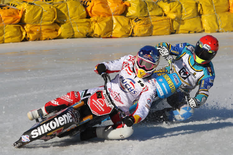 Podium in Ylitornio: Franz Zorn, Jegor Myshkovets und Günther Bauer (v.l.)