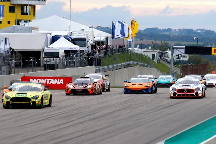 An der Spitze: Der Mercedes-AMG GT4 vom Mann-Filter Team HTP-Winward