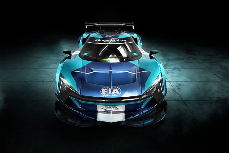 Konzeptstudie eines Fahrzeuges für die elektrische GT-Klasse