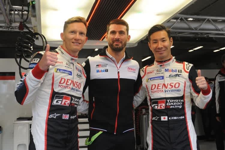 Auch in der FIA WEC gemeinsam unterwegs: (v. li.) Mike Conway, José María López und Kamui Kobayashi 