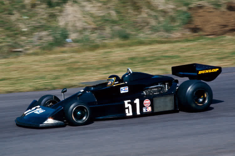 1976: Masahiro Hasemi mit seinem Kojima in Fuji