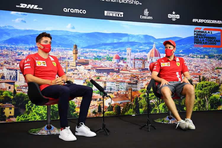 Charles Leclerc und Sebastian Vettel 2020