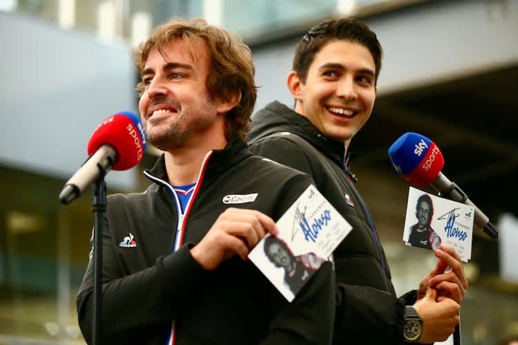 Fernando Alonso und Esteban Ocon