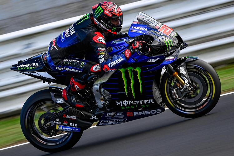 Fabio Quartararo testete in Misano das neue Chassis für 2022