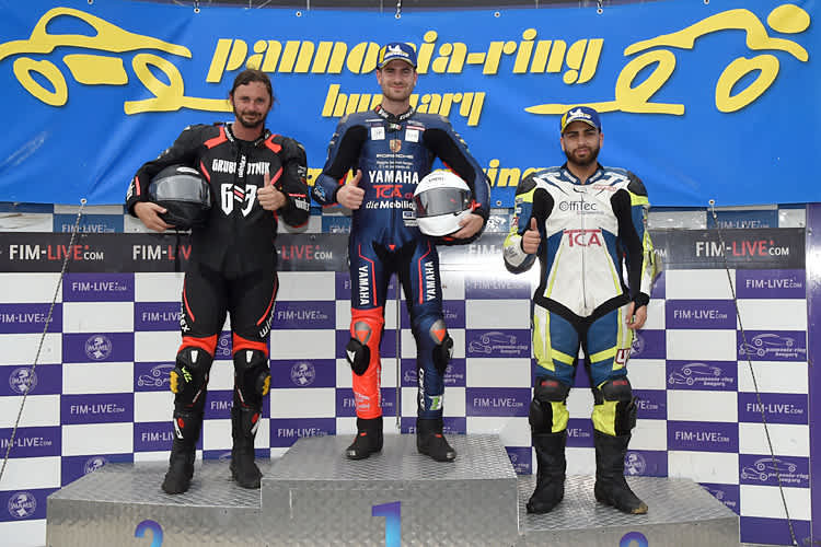 Der Österreicher Gerald Gruber neben den Schweizern Silvio Fiore und Baris Sahin (vlnr.)