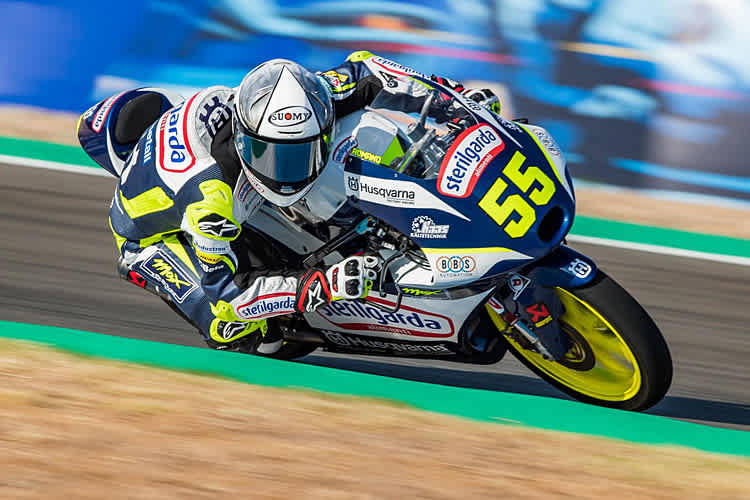 Romano Fenati kommt mit der Husqvarna langsam in Schwung