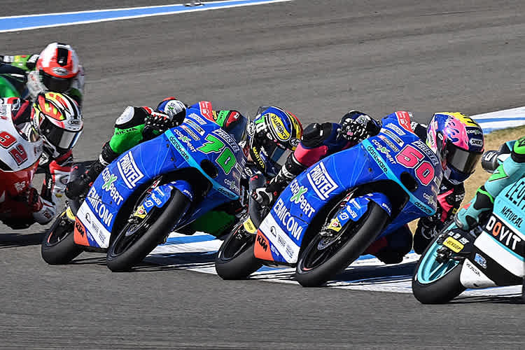 Dupasquier (50) liegt noch vor Baltus (70), im Ziel war es umgekehrt