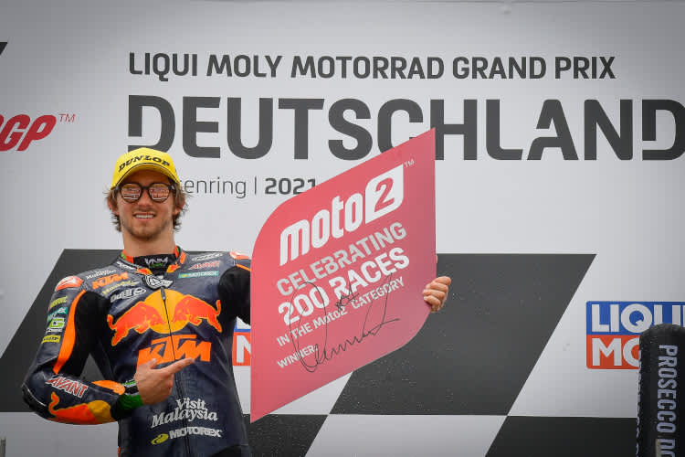 WM-Leader Remy Gardner siegte im 200. Moto2-Rennen der Geschichte