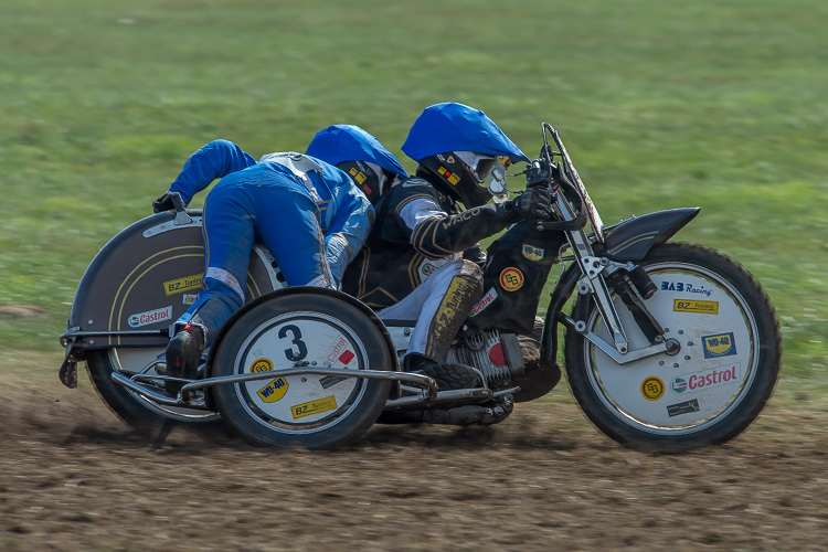 Mike Kolb und Beifahrerin Nadin Löffler starten wieder beim Gespann Masters