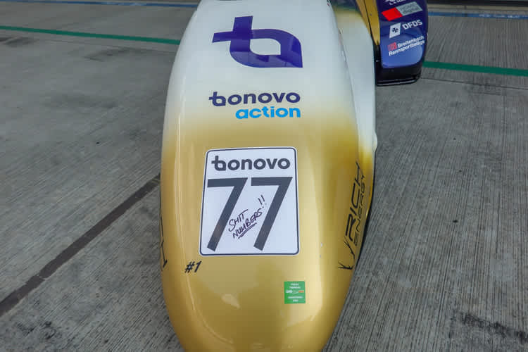 Tim Reeves hatte seine eigene Meinung zu dem neuen Design der Startnummer