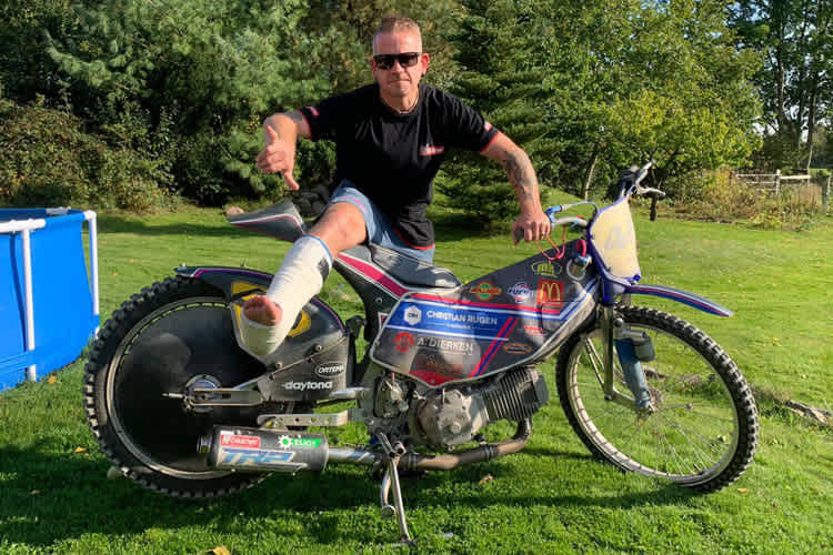 Stephan Katt im Pech: Dem rechten Fuß ging es schon mal besser