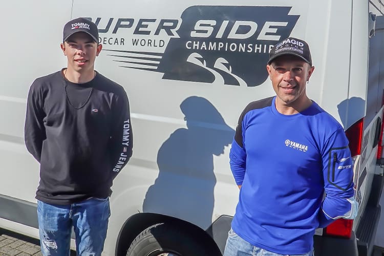 Ted und Vater Vincent Peugeot aus Frankreich