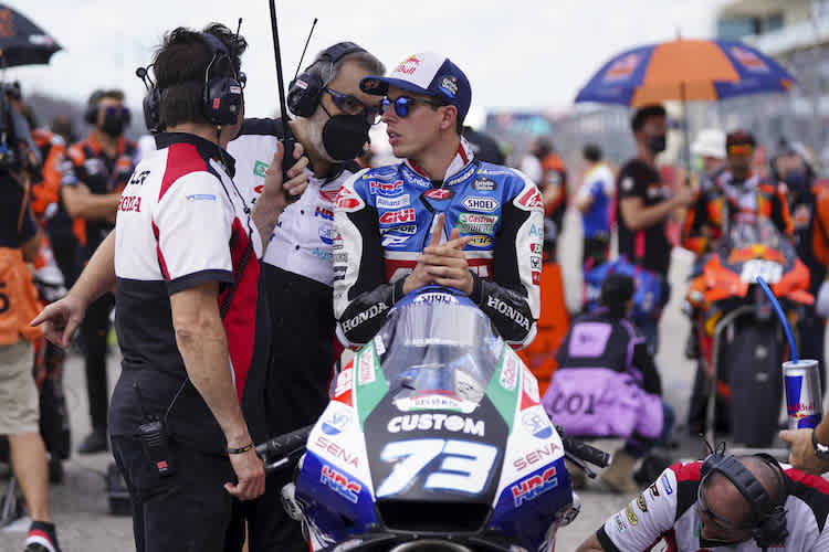 Alex Márquez in der Startaufstellung in Austin/Texas