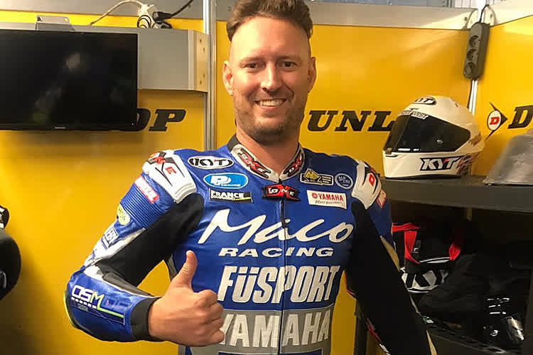 Trotz Sturz Daumen hoch bei Anthony West