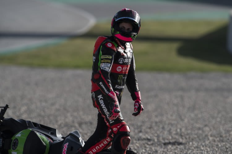 Ana Carrasco rutschte in Barcelona von der Streckle