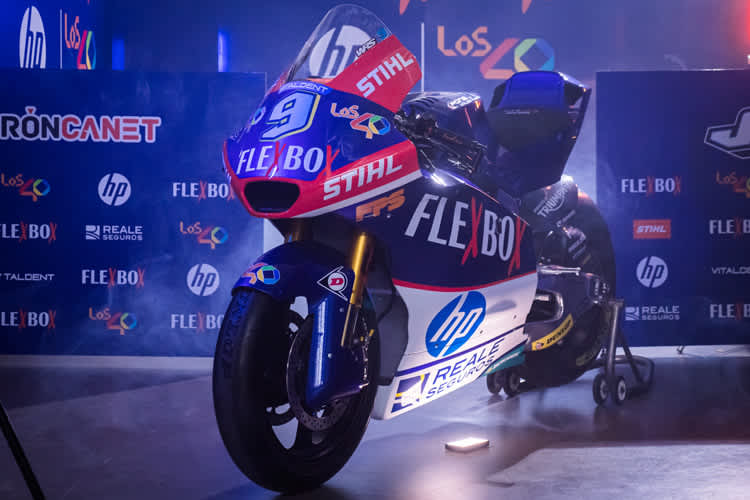 Die Kalex des Teams FlexBox HP 40 in der Lackierung für die Saison 2022