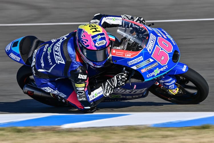 Jason Dupasquier beim Testtag in Jerez