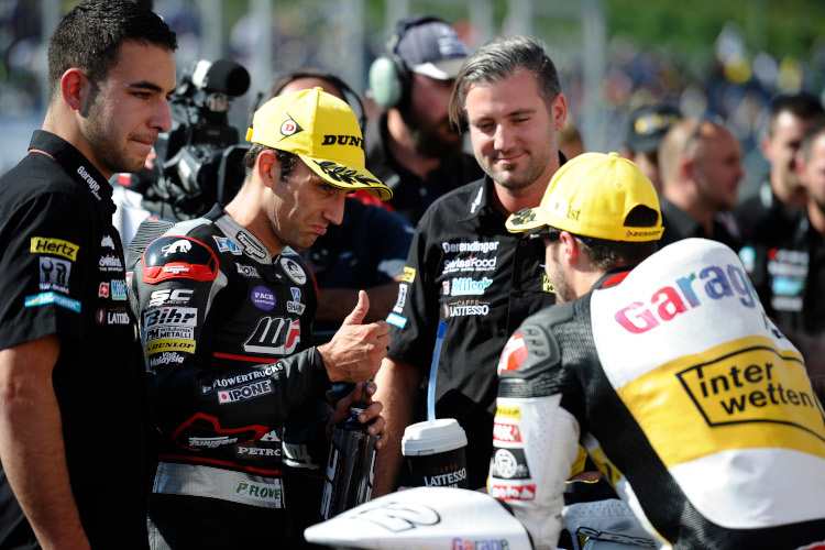 Johann Zarco und Tom Lüthi 2016 in Japan