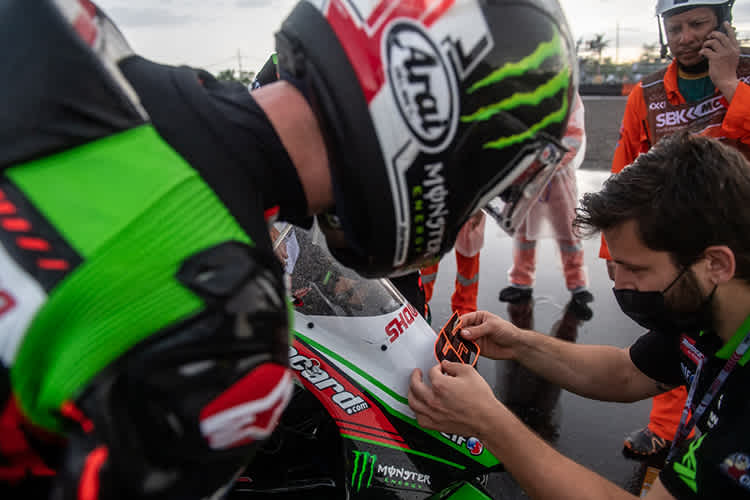 Noch in der Auslaufrunde wurde die Nummer 65 aufgeklebt