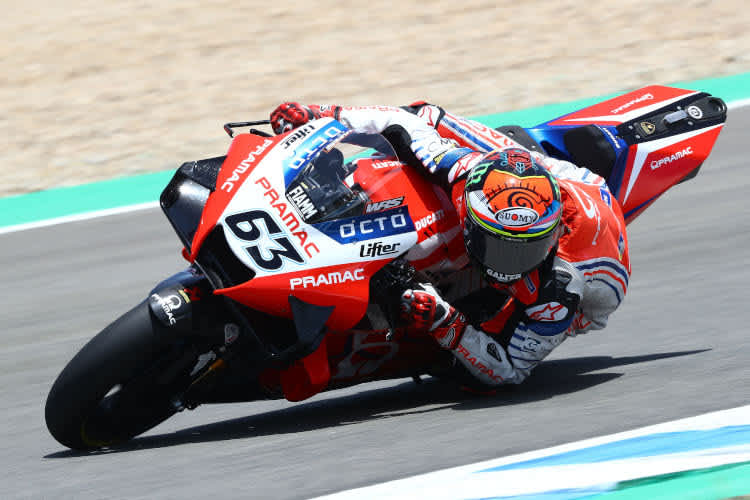 Francesco Bagnaia fühlt sich auf der GP20 wohl