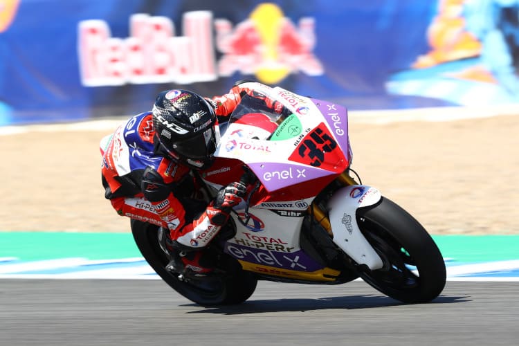 Lukas Tulovic auf der Energica Ego Corsa