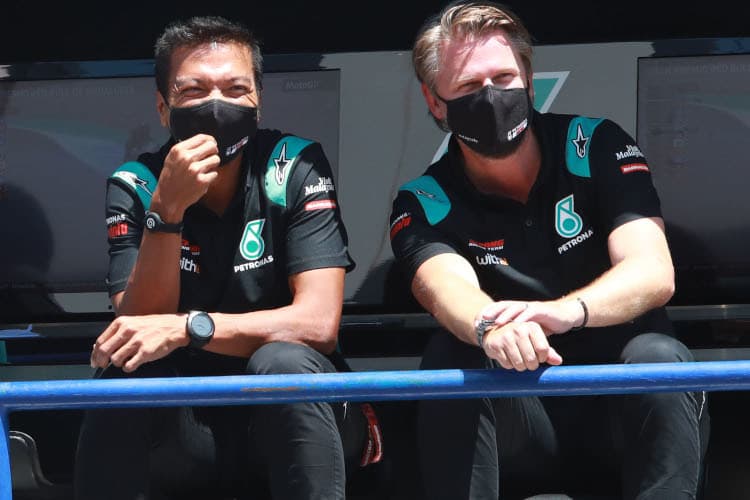 Razlan Razali und Johan Stigefelt (rechts) in Jerez