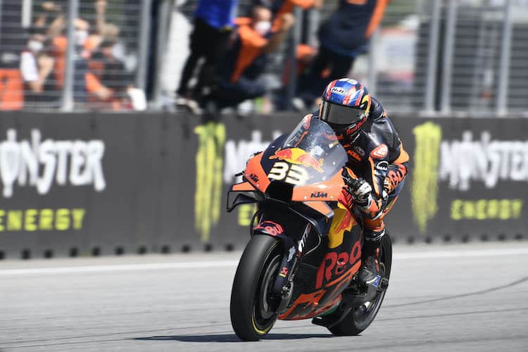 MotoGP-Rookie Brad Binder bescherte dem Red Bull-KTM-Werksteam in Brünn den ersten GP-Sieg