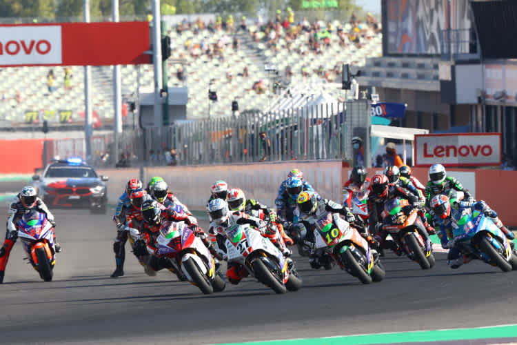 Der MotoE-Start beim San Marino-GP