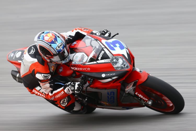 Raffaele De Rosa fuhr mit der MC Agusta F3 die schnellste Zeit