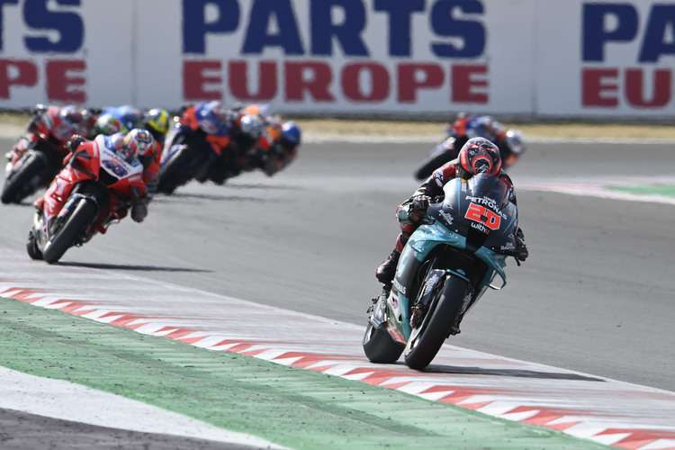Hier war Fabio Quartararo im Bereich des Erlaubten