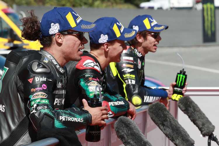 Franco Morbidelli führte 2020 das Yamaha Quartett an. Fabio Quartararo und Valentino Rossi hatten das Nachsehen