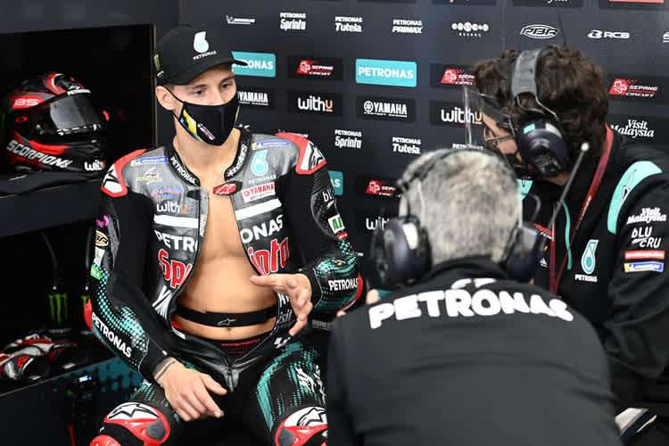 Fabio Quartararo ist in der Box ein Teamplayer