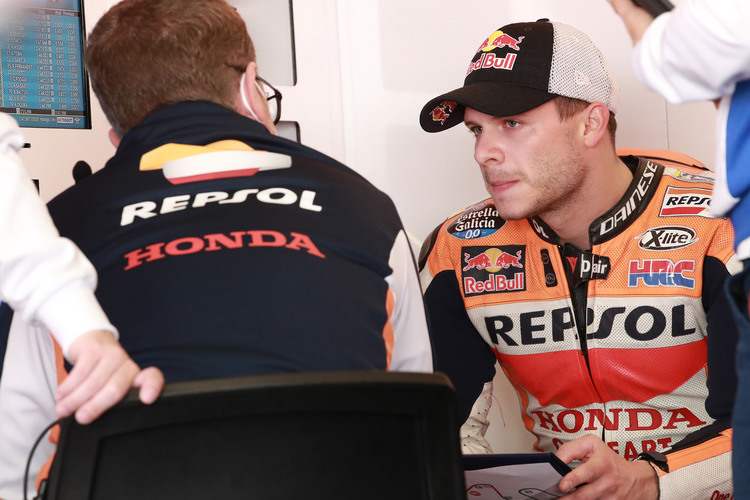 Stefan Bradl in der Honda-Box