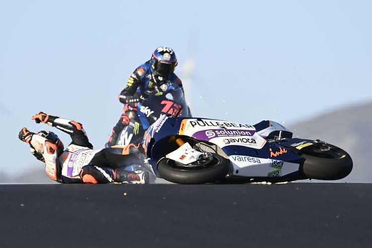 Aron Canet bei seinem Sturz