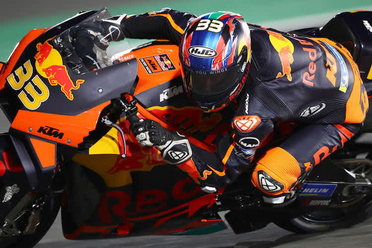 Brad Binder landete am ersten Testtag auf Rang 12.