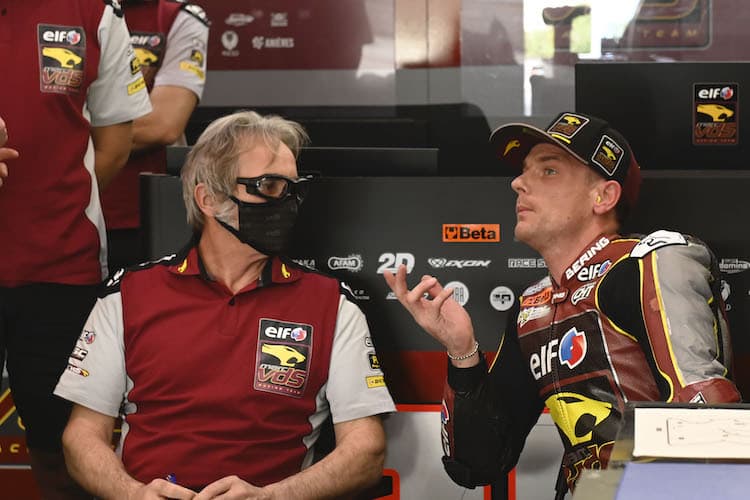 Sam Lowes mit Crew-Chief Gilles Bigot