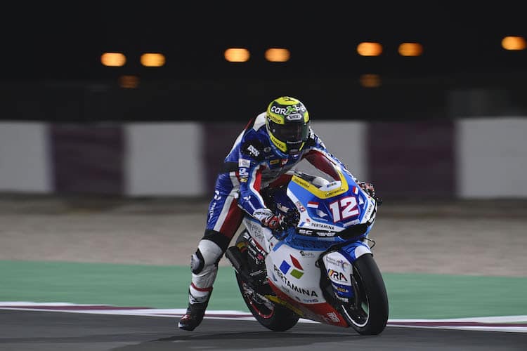 Tom Lüthi mit Aufwärtstrend in Katar