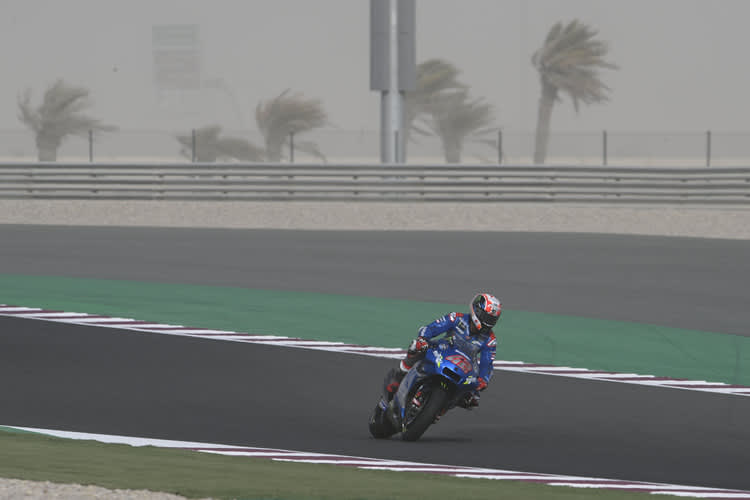 Alex Rins klagte über die schwierigen Sicht- und Wetterverhältnisse