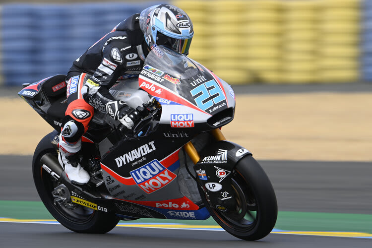 Marcel Schrötter arbeitete sich im Verlauf der Session und bei abtrocknender Strecke immer weiter nach vorn