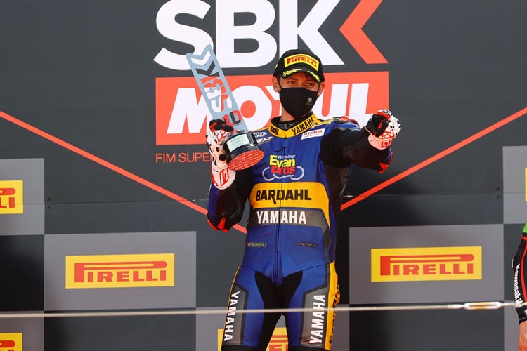 Steven Odendaal, erstmals auf dem Supersport-Podium, gleich ganz oben