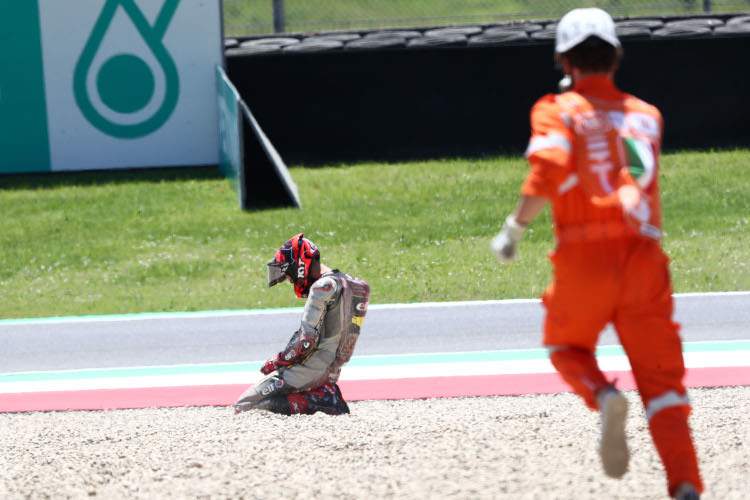 Augusto Fernandez im Kiesbett