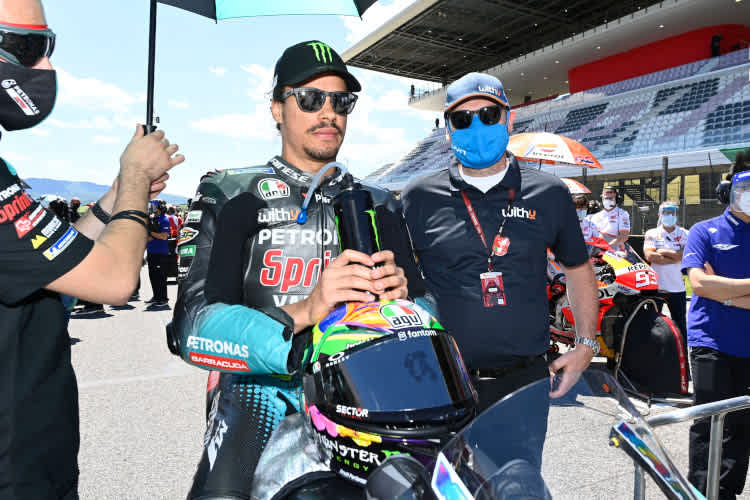 Franco Morbidelli in der Startaufstellung von Mugello