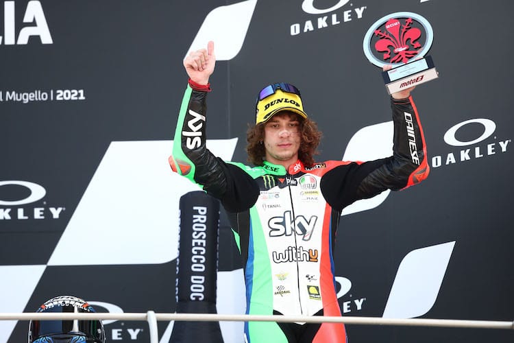 Marco Bezzecchi zurück auf dem Podest