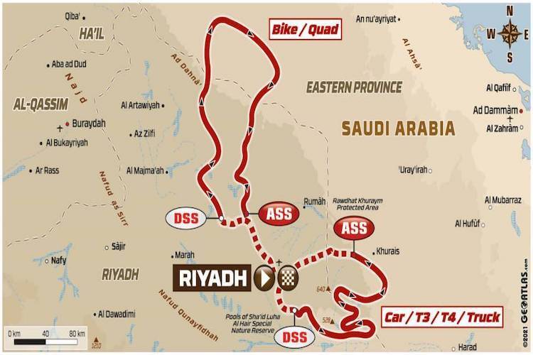 Die Route für Freitag