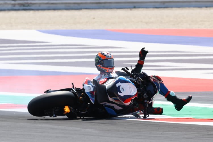 Auch Michael van der Mark gehörte in Misano zu den Sturzopfern