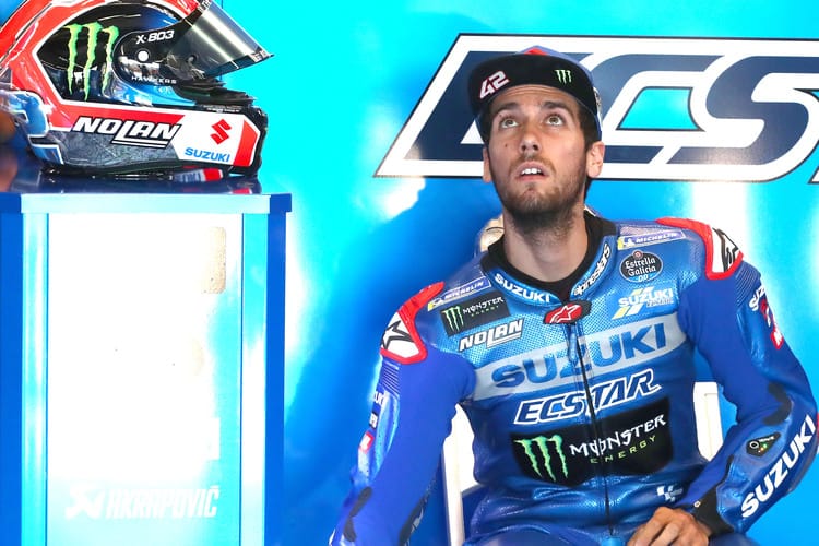 Alex Rins kämpft noch mit den Folgen seiner Unterarm-OP