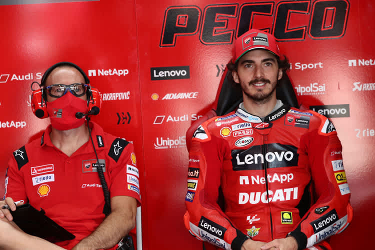 Francesco Bagnaia hat das Streckenlayout des Kurses in Assen tättowiert
